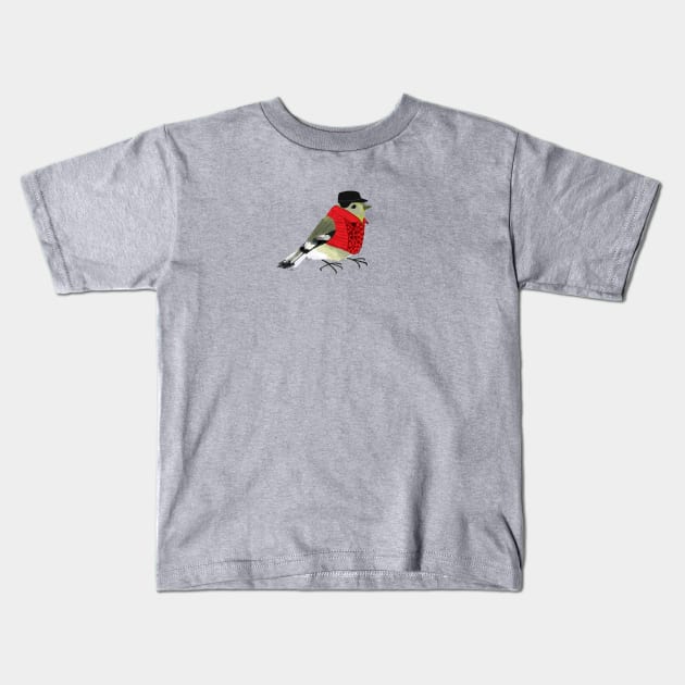 Mr. Goldfinch Kids T-Shirt by EmilyLaurelHarris